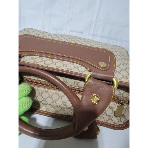 Celine Macadam Canvas and Leather Boogie Tote Bag Beige/Brown - Picture 10 of 12